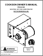 Предварительный просмотр 1 страницы Cookson FDO-A10E Owner'S Manual