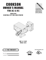 Cookson FDO AC Owner'S Manual предпросмотр