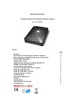 Preview for 1 page of CookStar PROX61 Operating Instructions Manual