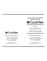 CookTek FaHeater Installation, Operation And Owner'S Manual предпросмотр