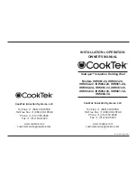 CookTek IHW061-2A Installation, Operation And Owner'S Manual preview