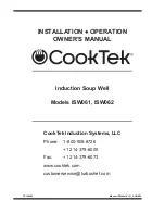 Предварительный просмотр 1 страницы CookTek ISW061 Owner'S Manual