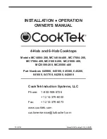 CookTek MC14004-200 Owner'S Manual preview