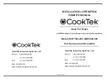 CookTek MSP7000-200 Owner'S Manual предпросмотр