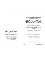 CookTek TCL100 Owner'S Manual предпросмотр