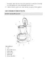 Предварительный просмотр 3 страницы Cookworks Signature Coffee Maker Instruction Manual