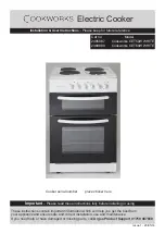 Предварительный просмотр 1 страницы Cookworks 2388689 Installation & User'S Instructions