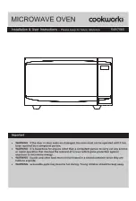 Cookworks 549/7065 Installation & User'S Instructions preview