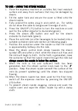 Preview for 10 page of Cookworks CM8500A-GS Care & Instruction Manual