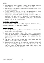 Preview for 11 page of Cookworks CM8500A-GS Care & Instruction Manual