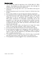 Preview for 2 page of Cookworks EHS15AP-P Care & Instruction Manual