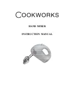 Cookworks HAND MIXER Instruction Manual preview