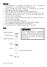 Предварительный просмотр 3 страницы Cookworks HB951H2 Care & Instruction Manual