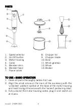 Preview for 4 page of Cookworks HB951H6 Care & Instruction Manual