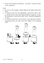 Preview for 8 page of Cookworks HB951H6 Care & Instruction Manual