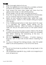 Preview for 5 page of Cookworks HM9018B-GS Care & Instruction Manual