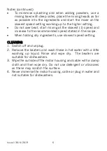 Preview for 6 page of Cookworks HM9018B-GS Care & Instruction Manual