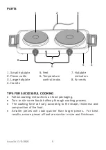 Preview for 5 page of Cookworks JB-2008GL Care & Instruction Manual