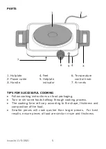 Preview for 5 page of Cookworks JB-3228GL Care & Instruction Manual