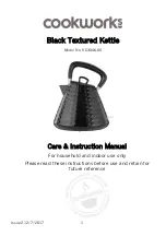 Cookworks KE3046-GS Care & Instruction Manual preview