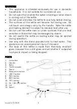 Preview for 3 page of Cookworks KE8040T-GS Care & Instruction Manual