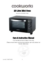 Предварительный просмотр 1 страницы Cookworks KR-E20N-E1Dkh Care & Instruction Manual