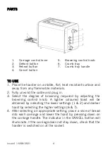 Предварительный просмотр 4 страницы Cookworks TA1710A-GS Care & Instruction Manual