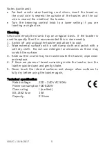 Preview for 5 page of Cookworks TA8060-B Care & Instruction Manual