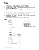 Preview for 3 page of Cookworks UM1050S2N1-X Care & Instruction Manual