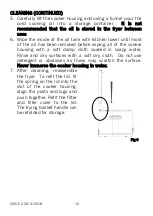 Предварительный просмотр 12 страницы Cookworks XJ-10301 Care & Instruction Manual