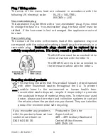 Preview for 8 page of Cookworks XJ-10401 Care & Instruction Manual