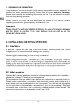 Preview for 12 page of Cool Compact BR95 Translation Of The Operating Instructions