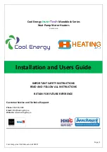 Cool Energy inverTech CE-iVT18 Installation And User Manual preview