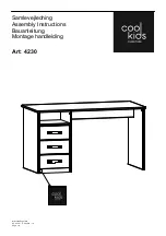 Предварительный просмотр 1 страницы Cool Kids Furniture 4230 Assembly Instructions Manual