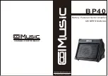 Cool music BP40 Owner'S Manual preview