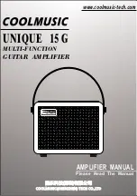 Cool music UNIQUE 15 G Manual preview