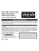 Cool Start DS-00 Installation Instructions Manual preview