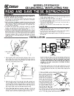 Preview for 1 page of Coolair CF670A1151 Instructions