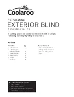 Coolaroo Exterior Blind Assembly Manual preview