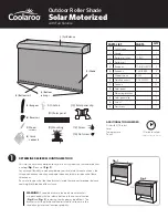 Предварительный просмотр 1 страницы Coolaroo Solar Motorized Manual