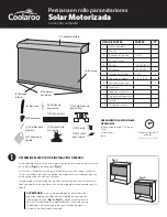 Предварительный просмотр 9 страницы Coolaroo Solar Motorized Manual