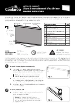 Предварительный просмотр 3 страницы Coolaroo Spring Operated Outdoor Roller Shade Instruction Manual