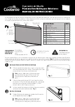 Предварительный просмотр 5 страницы Coolaroo Spring Operated Outdoor Roller Shade Instruction Manual