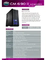 Cooler Master CM 690 II Specifications preview