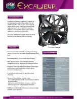 Предварительный просмотр 1 страницы Cooler Master Excalibur R4-EXBB-20PK-R0 Specification