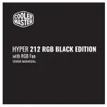 Cooler Master HYPER 212 RGB BLACK EDITION User Manual предпросмотр