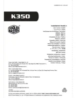 Cooler Master K350 Installation Manual preview