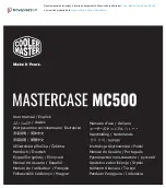 Cooler Master MASTERCASE MC500 User Manual preview