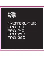 Preview for 1 page of Cooler Master MasterLiquid Pro 120 Installation Manual