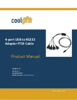 Предварительный просмотр 1 страницы CoolGear CG-4X232FTDI Product Manual